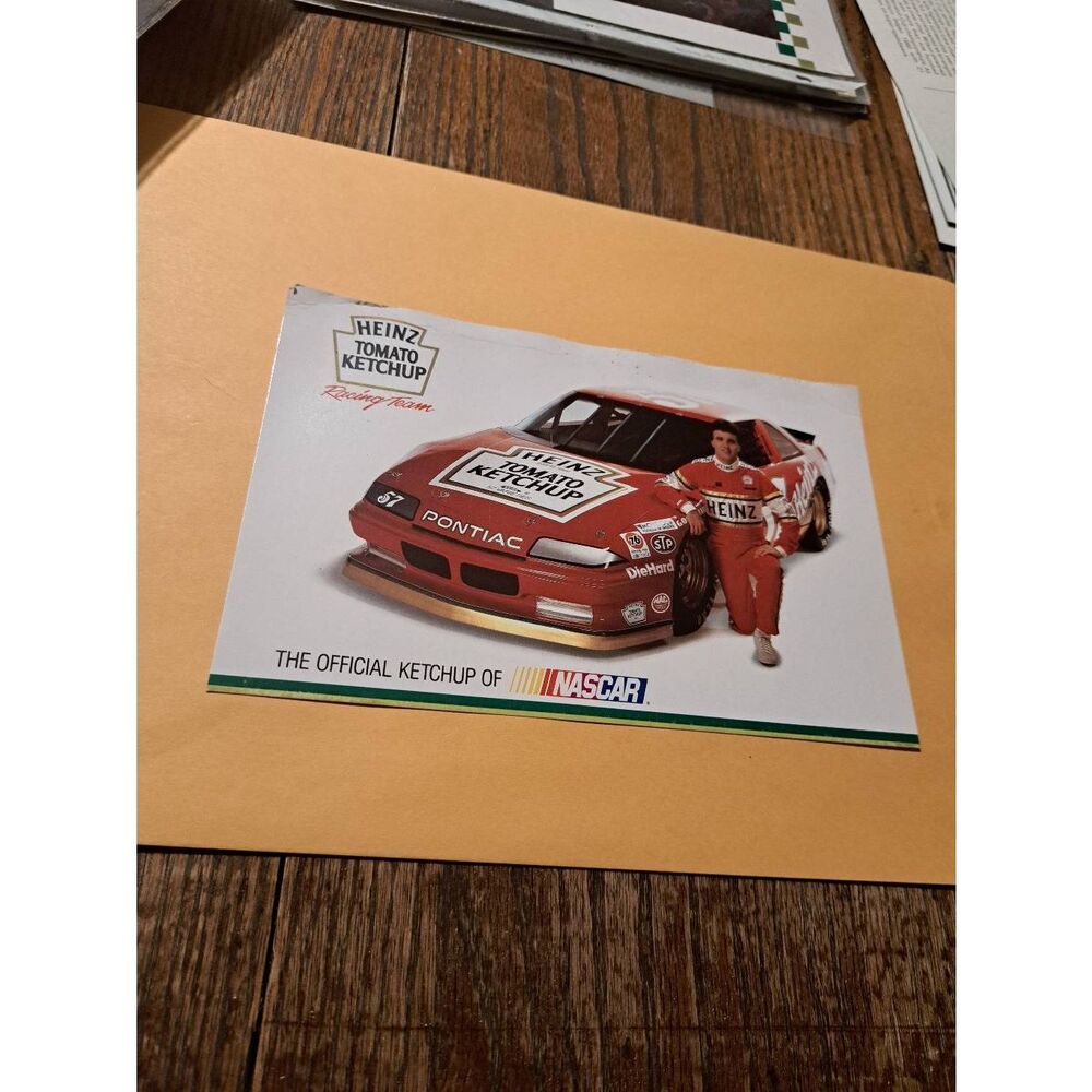 Vintage Hutt Strickland Heinz 57 Pontiac NASCAR Driver Card Vintage Racing Promo